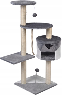 Vysoké škrabadlo, posteľ, škrabadlo, veža Funfit Home&Office 101 - 160 cm